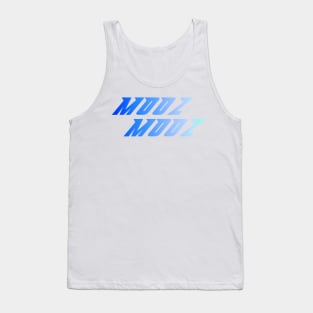 &#39;MOOZ MOOZ&#39; Typography Design Tank Top